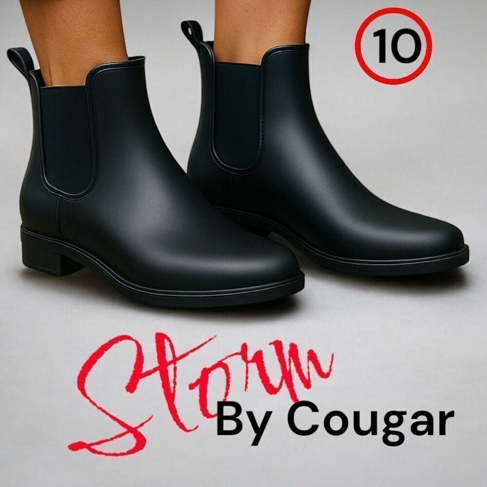 Storm By Cougar Chelsea Boots Black sz10 Rain Boot | Winter MSRP $60